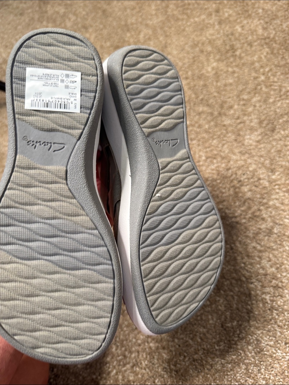 NEW Clarks Arla Shaylie Cloudsteppers Sand Strappy Wedge Sandals Size 6 summer - Picture 4 of 6